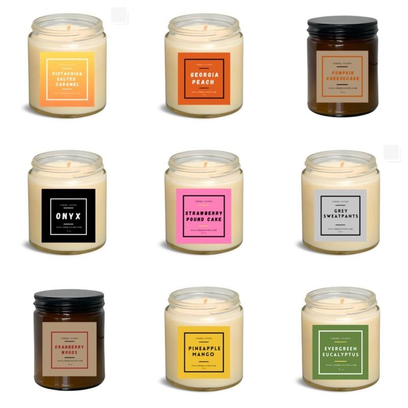 Whimsey Wood Scented Single Wick Soy Candles